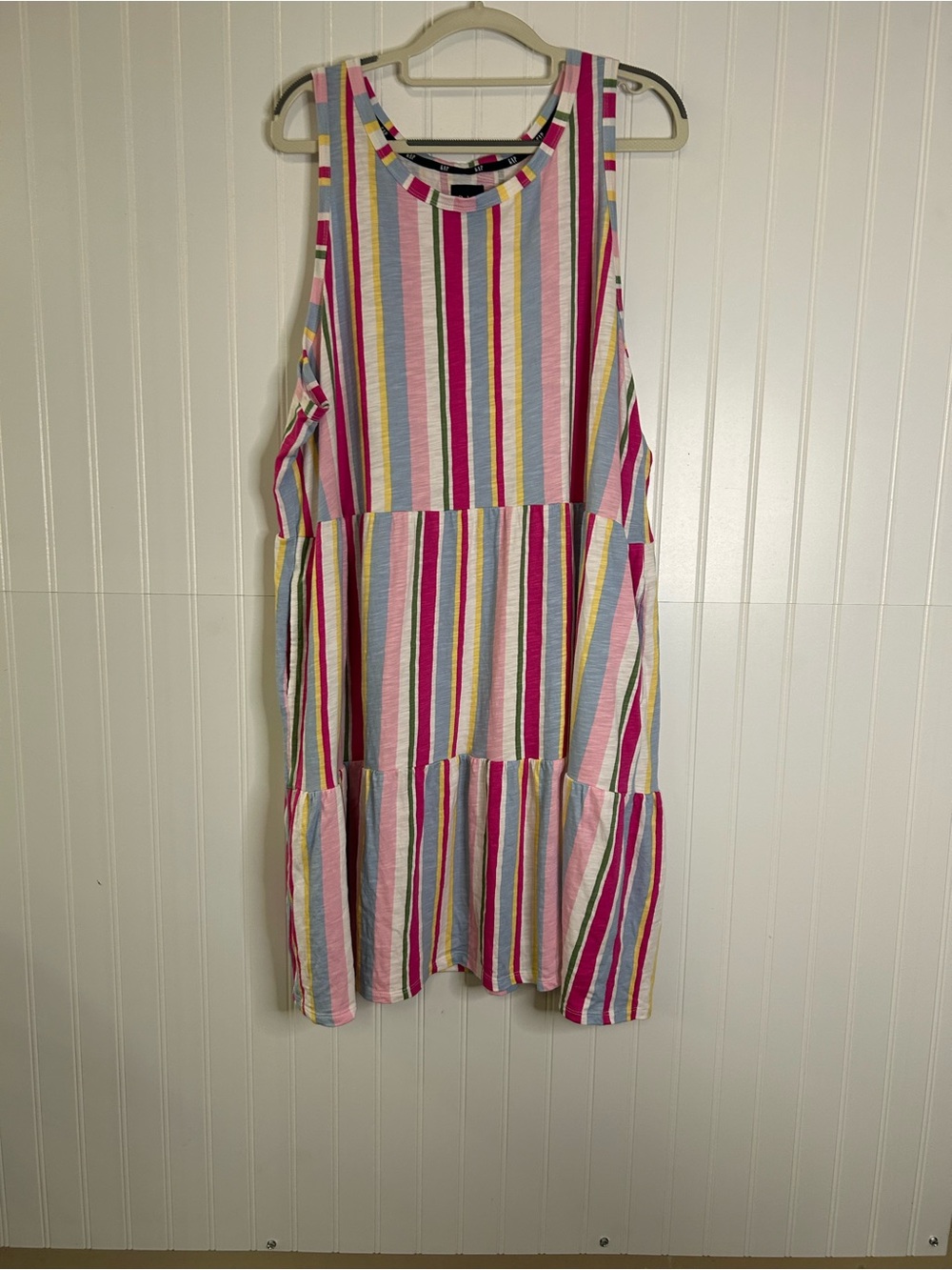 Gap Multicolor Striped Sleeveless Dress Size XXL